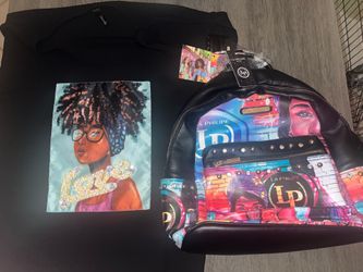 La Philipe Miami Graphic Print Backpack