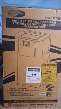 Whynter ARC-122DHP Dual Hose Portable AC ,Heater & Humidifier with Digital remote