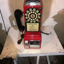 Classic 1957 Plastic Crosley Pay Phone 