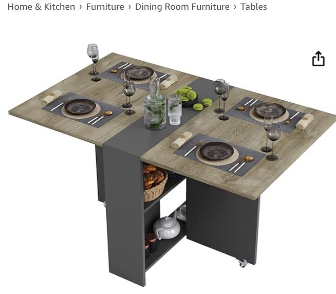 Folding table New Chestnut Gray
