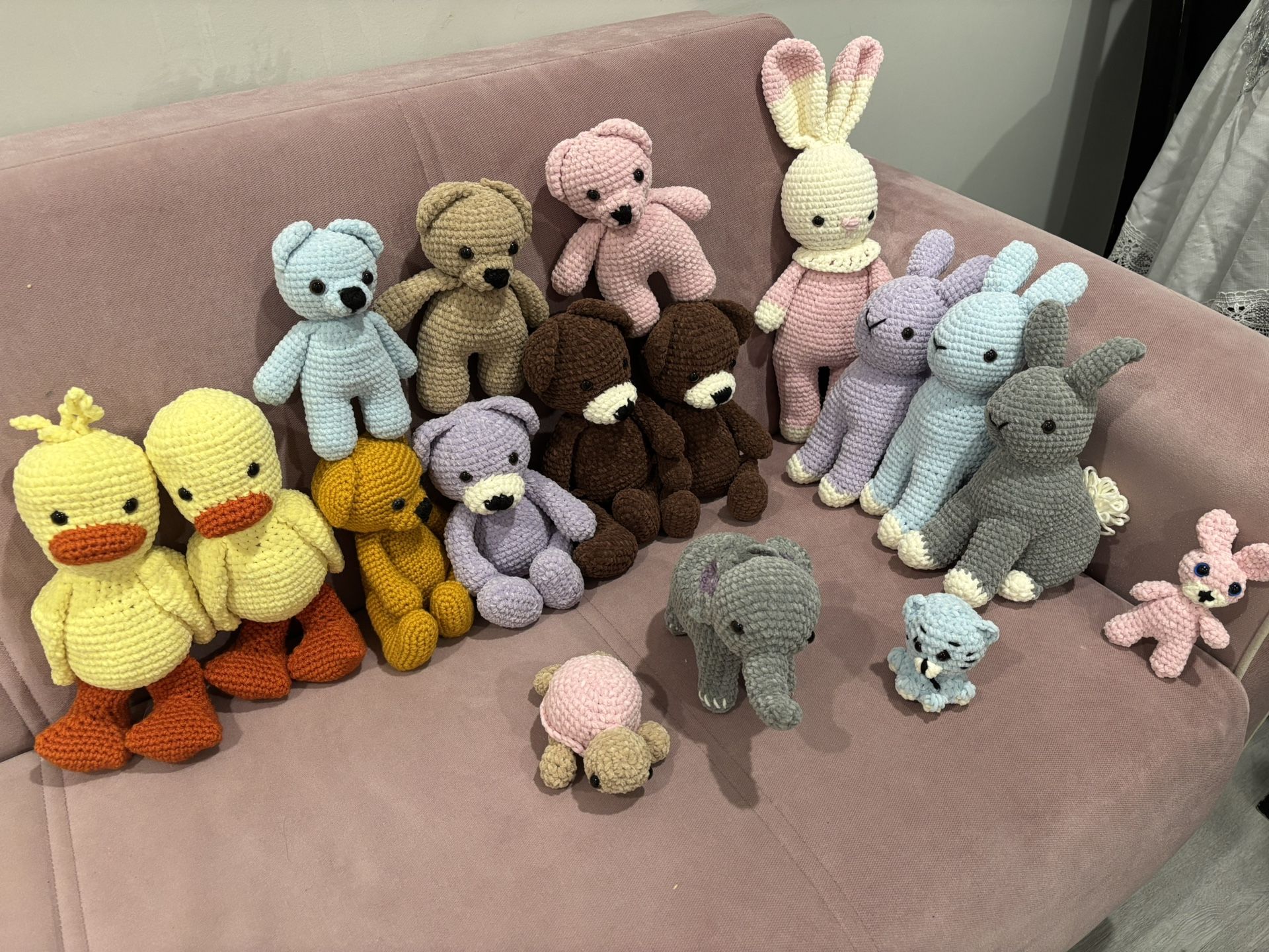 handmade crochet animals 55$ each