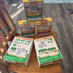 2 Boxes Baby Meats And 3 Boxes Organic Baby Cereal 