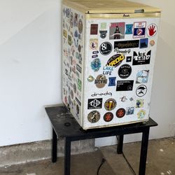 Free Mini Fridge and Small Table