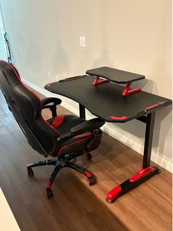 Desk and chair