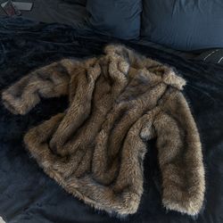 Brown fur jacket