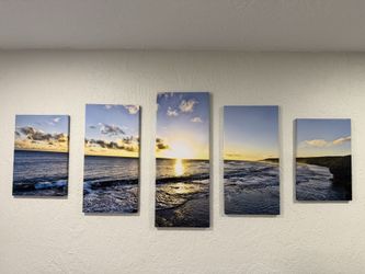 5 piece canvas picture set for wall