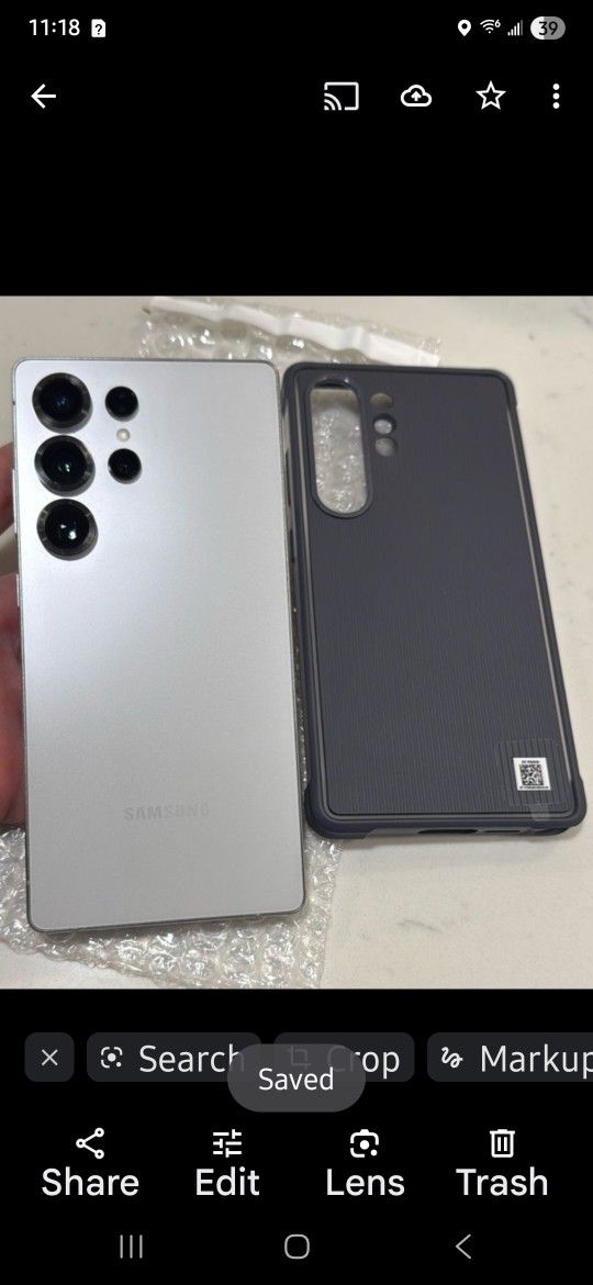 Slightly Used "UNLOCKED" Samsung Galaxy S25 Ultra 256gb (Titanium White)