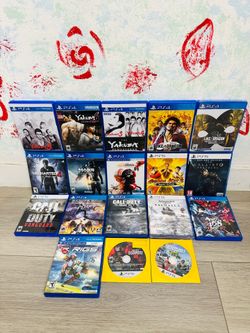 Playstation 5 Games And PlayStation 4 Games ( Used , Tested Working )  Read Description)