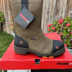 WOLVERINE COMPOSITE TOE BOOTS SIZE 8 And 9