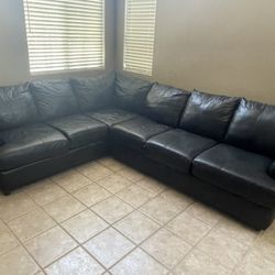 Real Leather Couch 