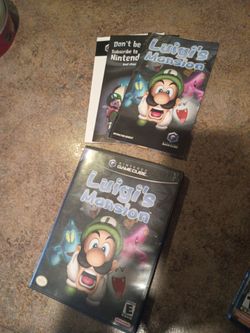 GameCube Luigi's Mansion complete light scratches on the disc and works great $60