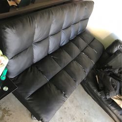 Leather Futon Couch