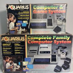 Aquarius Computer System & Game System by Mattel SET of 2