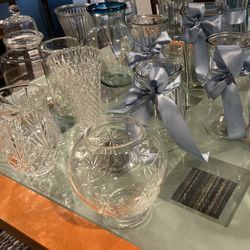 Variety Of  Glass Vases 