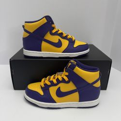 Nike Dunk High “Lakers” - Size 3Y