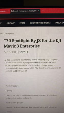 Dji mavic 3 light spotlight