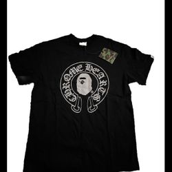 Bape Chrome Hearts Black T Shirt