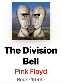 Pink Floyd Division Bell Bookends Collector Item 