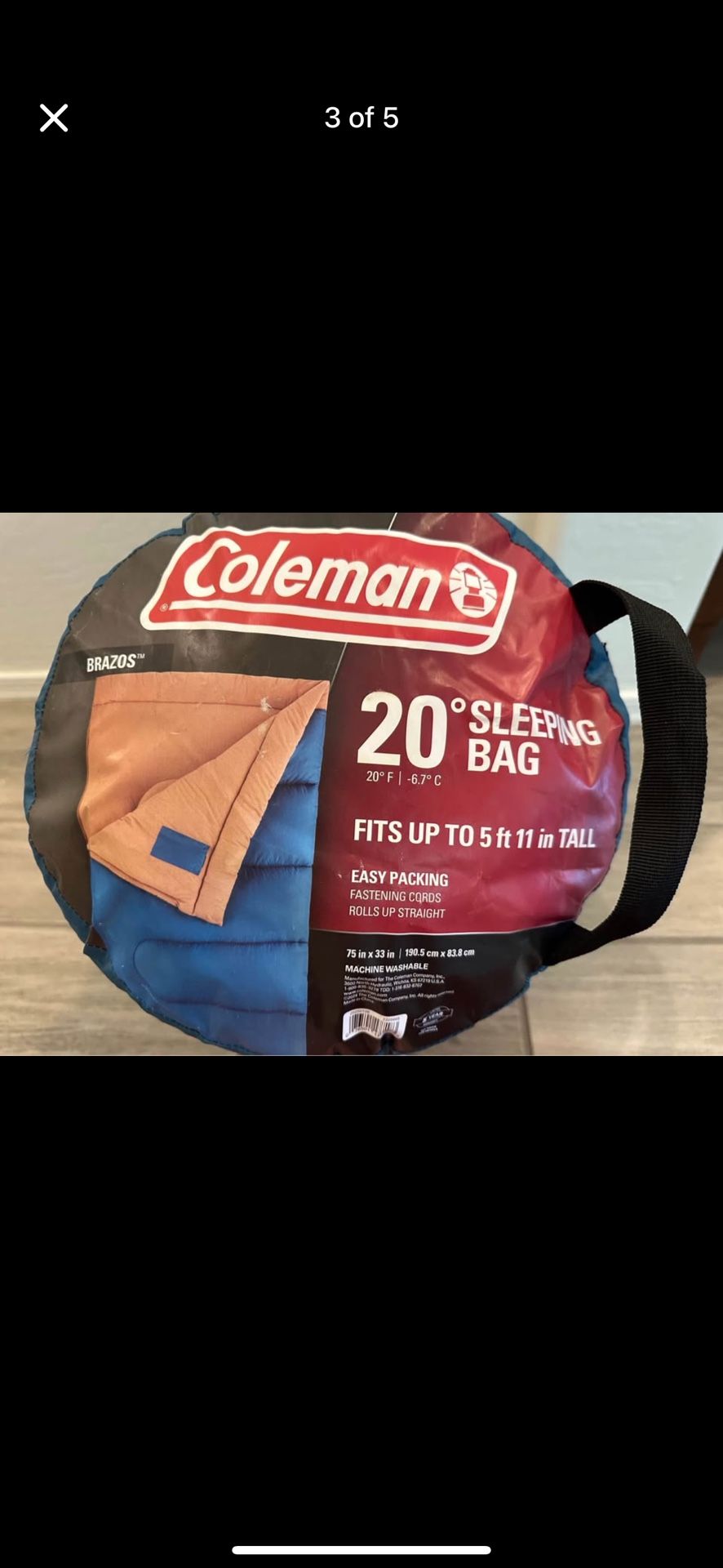Coleman Brazos Cold Weather Sleeping Bag
