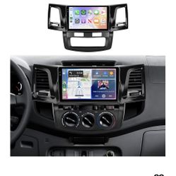 5Ghz WiFi Car Stereo Radio for Toyota HILUX 2005-2014 Support Wireless Carplay Android Auto 9'' HD 1080P Touchscreen with Android 15 GPS Navigation EQ