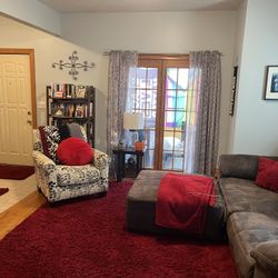 Large Red Shag Rug