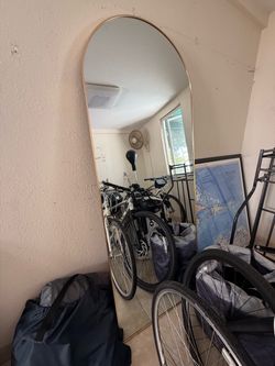 Large Gold Arch Mirror
