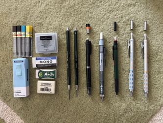 Mechanical Pencils, Erasers, Lead