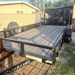 2023 PJ Utility Trailer 7*16 with gate