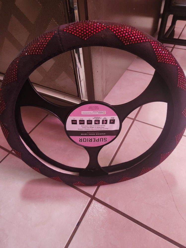 Car Wheel New Bling Bling Red Stones