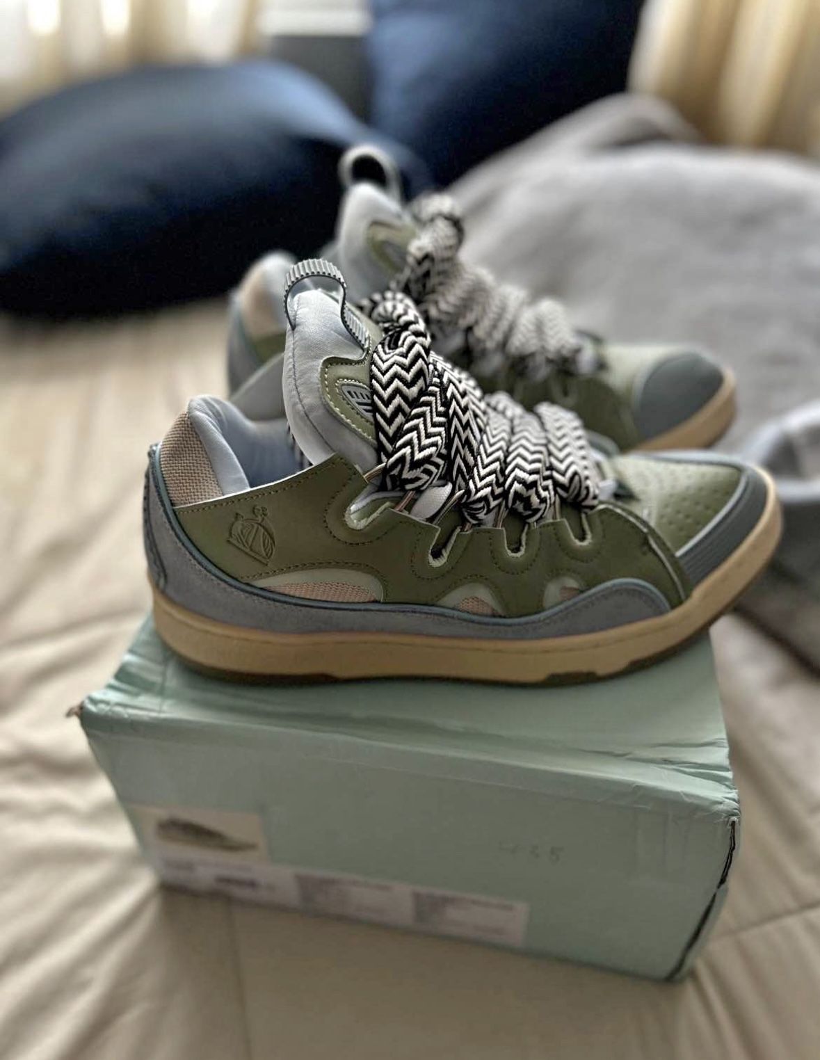 Lanvin Curb “Pale Blue” Size 9