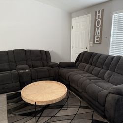 Sala Gris Con Cuatro Reclinables