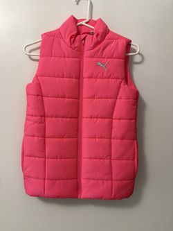 Pink Puma Puffer New Vest SZ 10/12