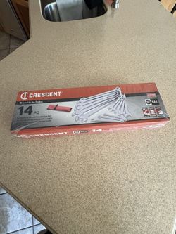 NEW Crescent 14 Pc Wrench Set With Tool Roll