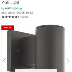 West ELM lighting Exterior (Price Is For All 5 Lights)