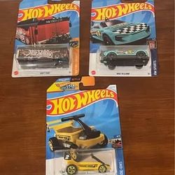 Rise n Climb, Ain’t Fare, and Draggin’ Wagon - Treasure Hunt Hot Wheels