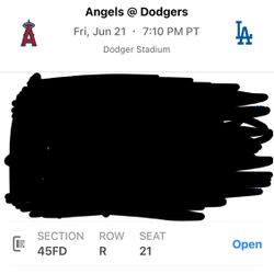Dodgers Vs Angel July 21