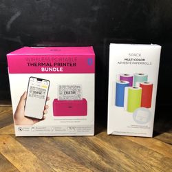 Core Mini Thermal Printer Bundle with Colored Paper