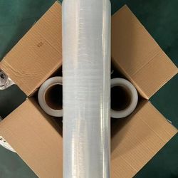 18” x 1500’ Hand Stretch Wrap 60ga (450mm x 450m) — 4 Rolls/Box — Bulk Pricing