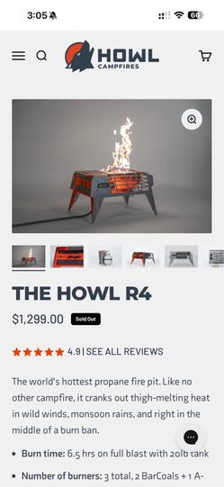 Howl R4 propane fire