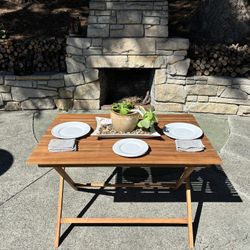 Patio Dining Table Teak Wood (new)