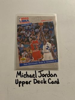 Michael Jordan Chicago Bulls Hall of Fame Guard Upper Deck Card.