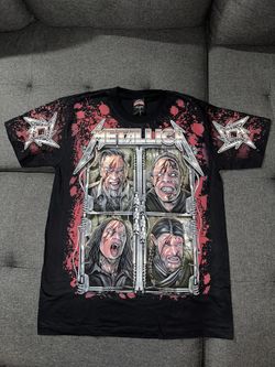 Metallica Band Shirt Modern Boot Double Sided AOP Glow N The Dark