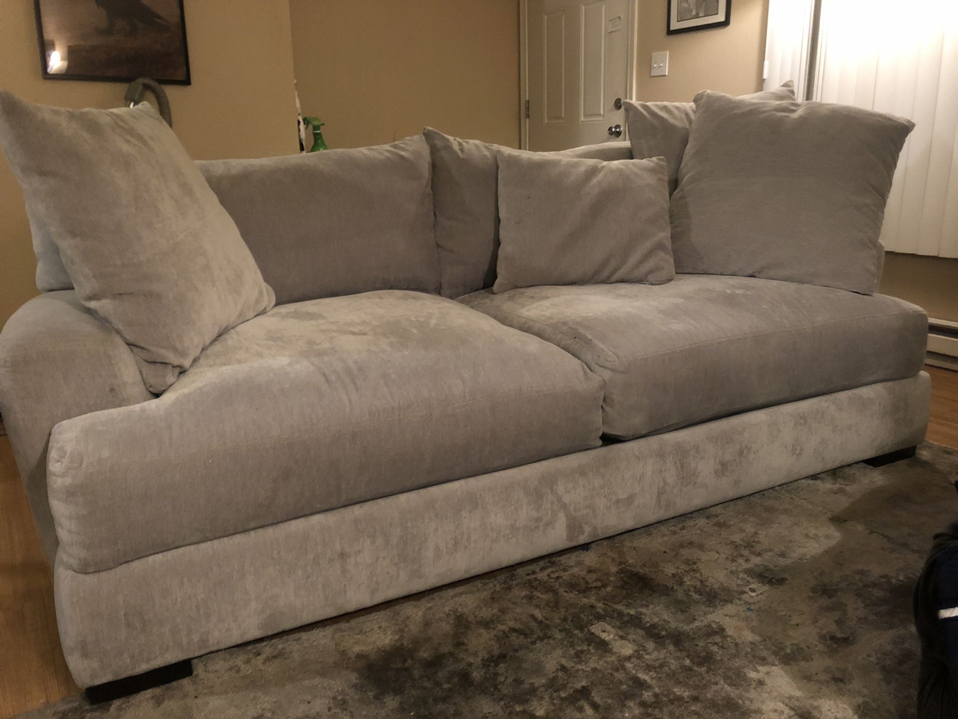 *REDUCED* Z Gallerie Stella Sofa in Opulent Polar / couch