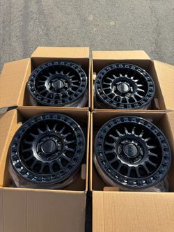 KMC KM552 IMS 6x5.5 17" Wheels Double Black +25 Offset