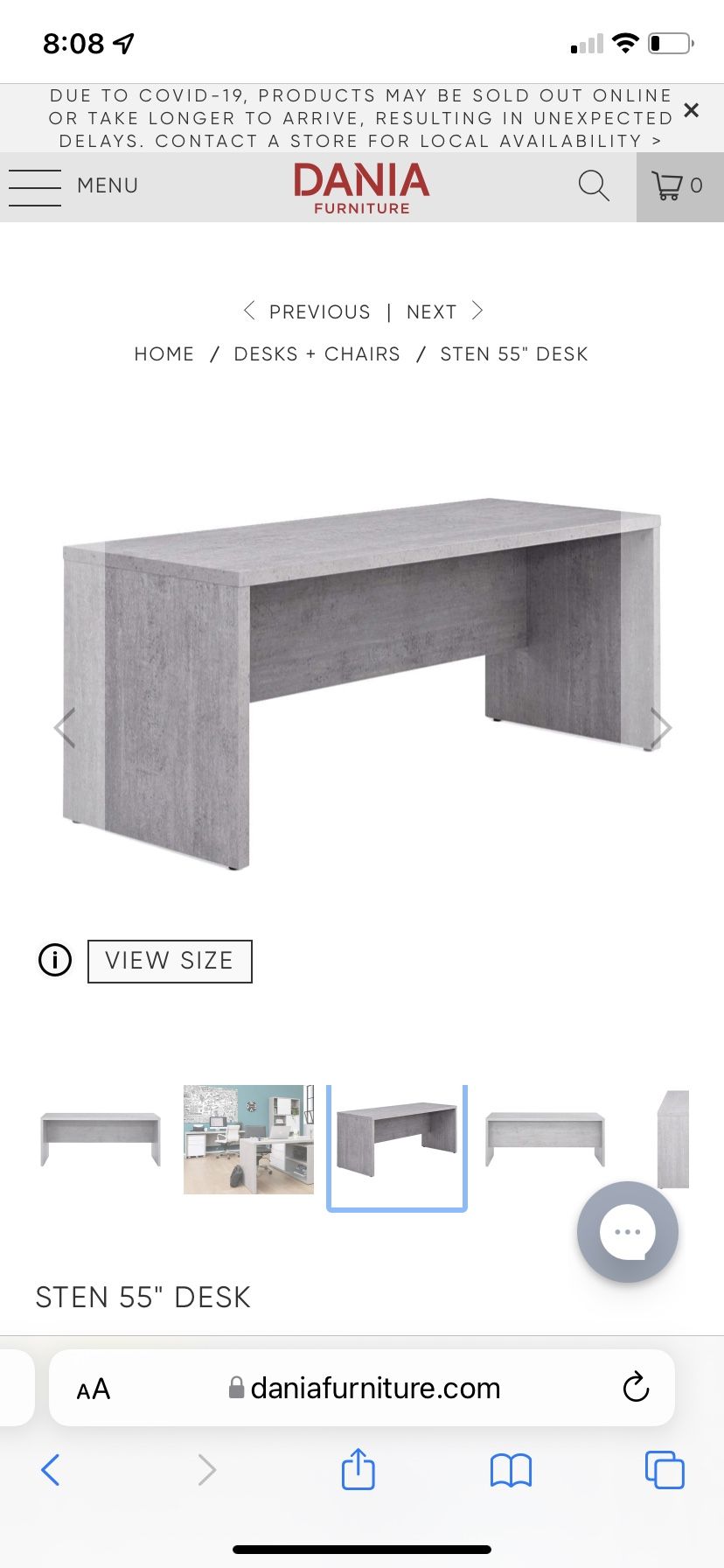 Office desk - Dania furniture 
