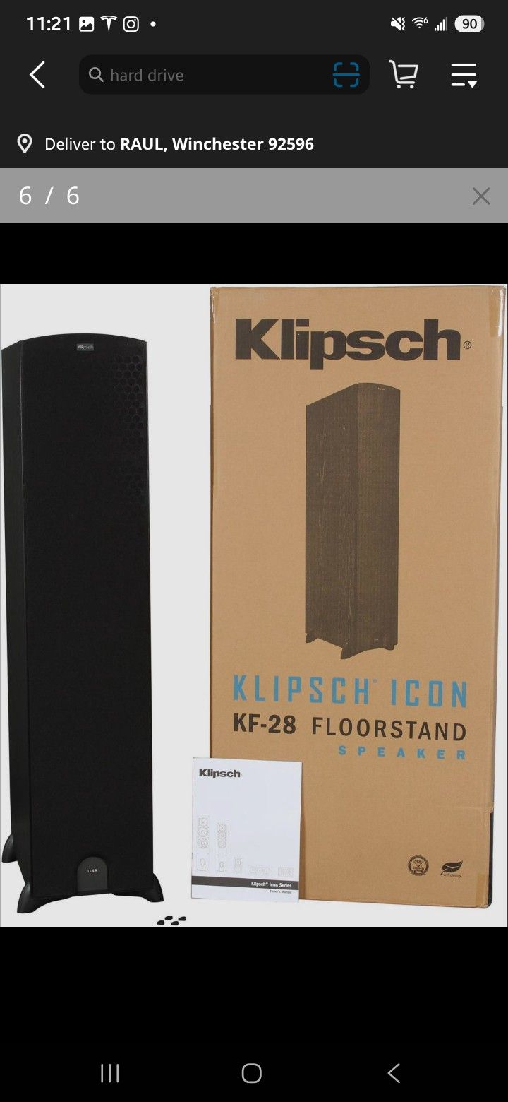 Klipsch Icon KF-28 Dual 8" 2-way Speakers
