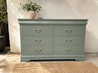Eucalyptus & Honey Six-Drawer Dresser