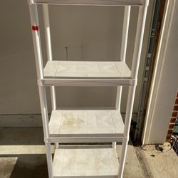 White Plastic Shelves