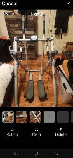 Air Walker Elliptical Glider Exercise Machine