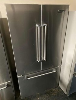 Viking 3-Door Refrigerator Stainless Steel